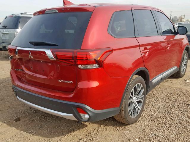 JA4AD2A32JZ015958 - 2018 MITSUBISHI OUTLANDER RED photo 4