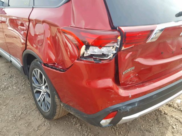 JA4AD2A32JZ015958 - 2018 MITSUBISHI OUTLANDER RED photo 9