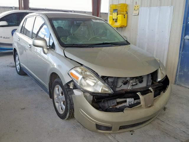 3N1BC11E97L417603 - 2007 NISSAN VERSA S CREAM photo 1