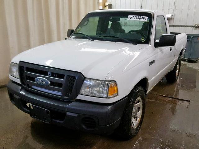 1FTYR10D39PA64636 - 2009 FORD RANGER WHITE photo 2