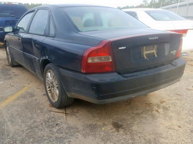 YV1TS90DX11165638 - 2001 VOLVO S80 T6 BLACK photo 3