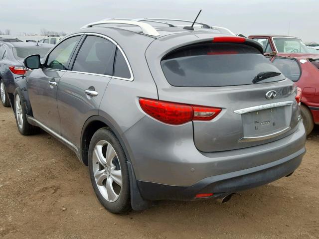 JN8AS1MW7BM142252 - 2011 INFINITI FX35 GRAY photo 3