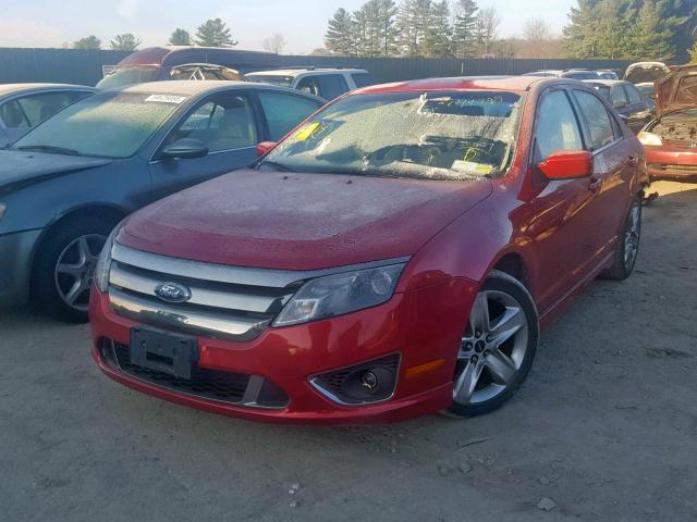 3FAHP0KC4BR126425 - 2011 FORD FUSION SPO RED photo 2