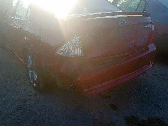 3FAHP0KC4BR126425 - 2011 FORD FUSION SPO RED photo 9