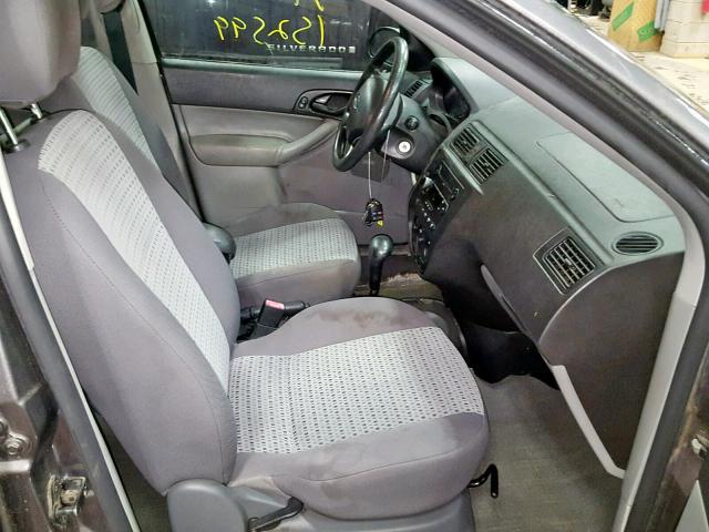 1FAFP34N57W181347 - 2007 FORD FOCUS ZX4 GRAY photo 5