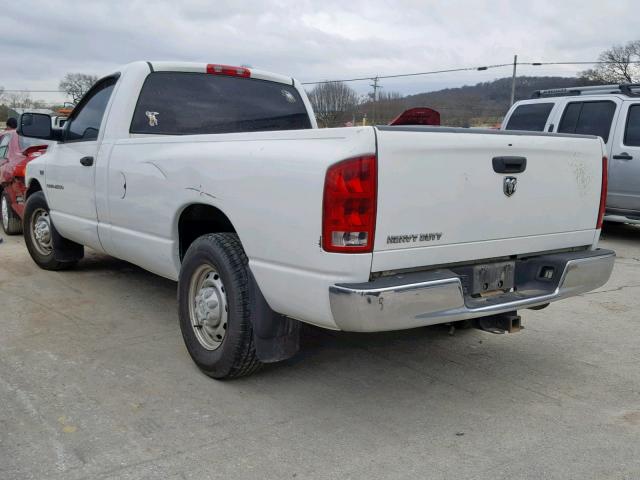 3D7KR26D96G267765 - 2006 DODGE RAM 2500 S WHITE photo 3