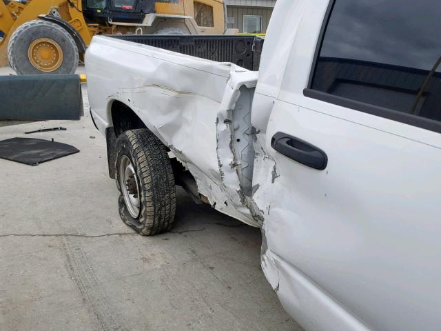 3D7KR26D96G267765 - 2006 DODGE RAM 2500 S WHITE photo 9