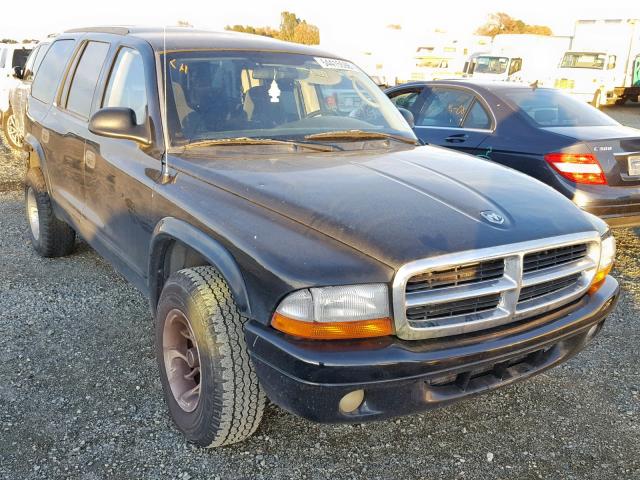 1B4HR48Z72F156813 - 2002 DODGE DURANGO SL BLACK photo 1