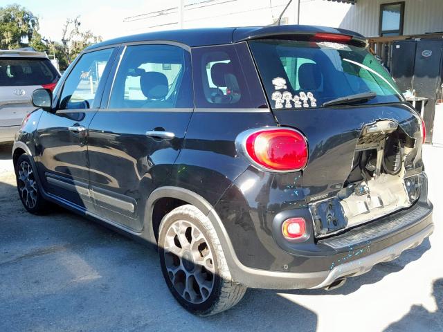 ZFBCFADH7EZ011987 - 2014 FIAT 500L TREKK BLACK photo 3