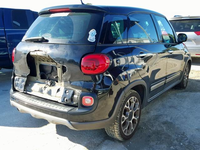 ZFBCFADH7EZ011987 - 2014 FIAT 500L TREKK BLACK photo 4