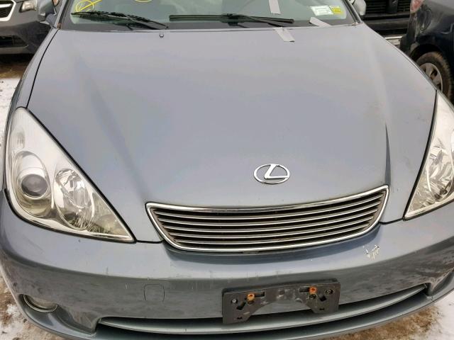 JTHBA30G855127575 - 2005 LEXUS ES 330 BLUE photo 7