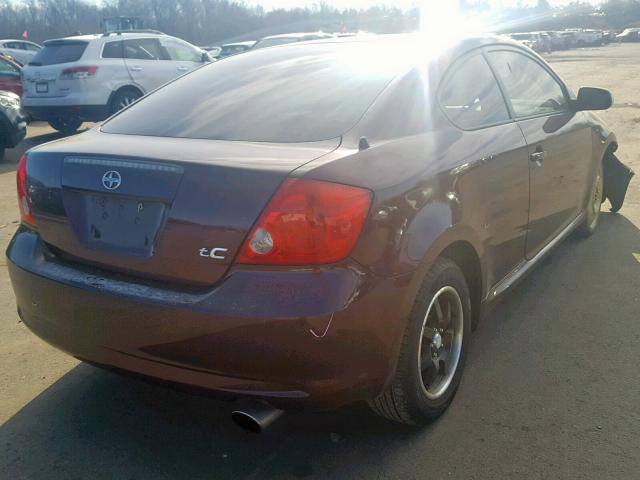 JTKDE177460119831 - 2006 TOYOTA SCION TC მუქწითელი ფოტო 4
