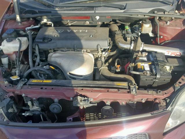 JTKDE177460119831 - 2006 TOYOTA SCION TC მუქწითელი ფოტო 7