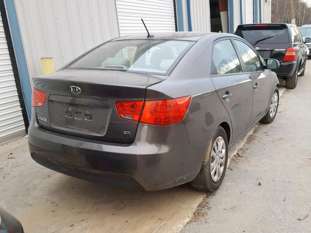 KNAFU4A22B5890008 - 2011 KIA FORTE EX BROWN photo 4