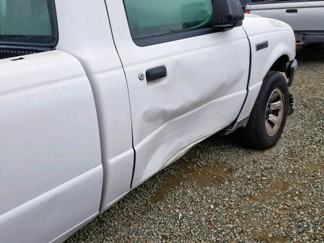 1FTYR10D29PA16691 - 2009 FORD RANGER WHITE photo 9