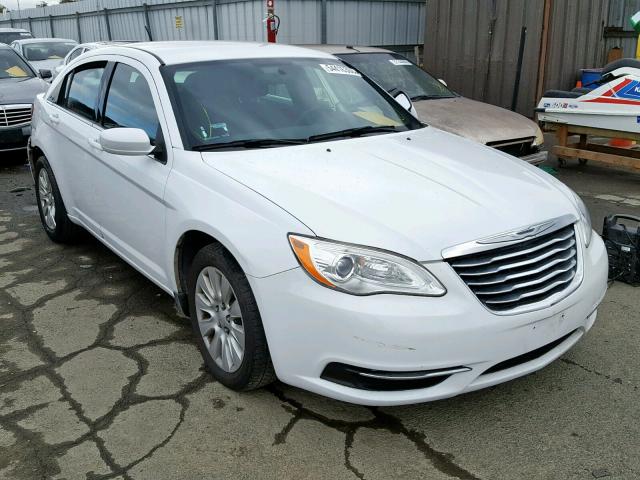 1C3CCBAB1CN272133 - 2012 CHRYSLER 200 LX WHITE photo 1