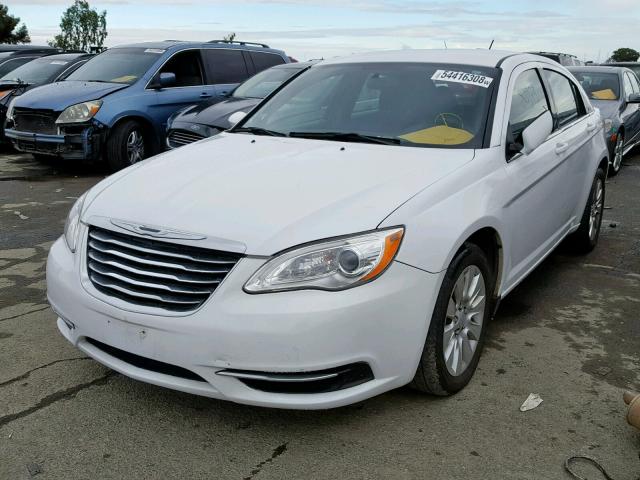 1C3CCBAB1CN272133 - 2012 CHRYSLER 200 LX WHITE photo 2