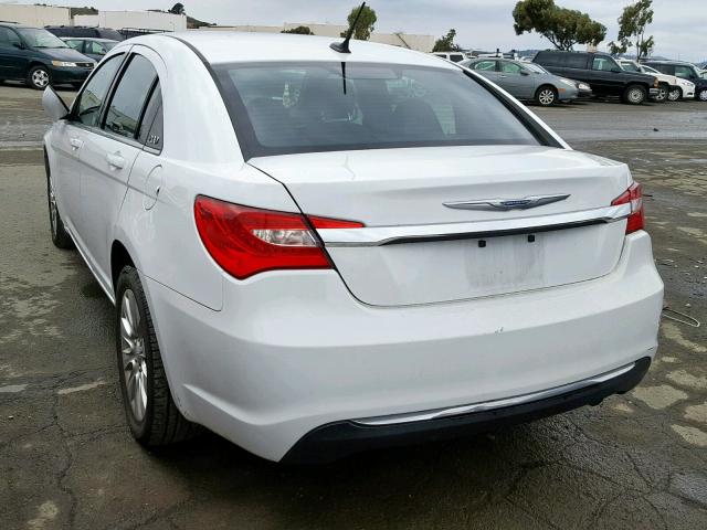 1C3CCBAB1CN272133 - 2012 CHRYSLER 200 LX WHITE photo 3