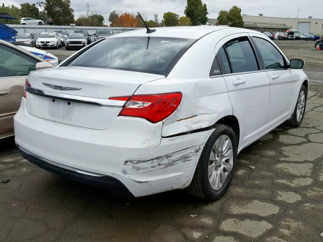 1C3CCBAB1CN272133 - 2012 CHRYSLER 200 LX WHITE photo 4