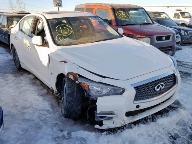 JN1BV7AR2EM707135 - 2014 INFINITI Q50 BASE WHITE photo 1