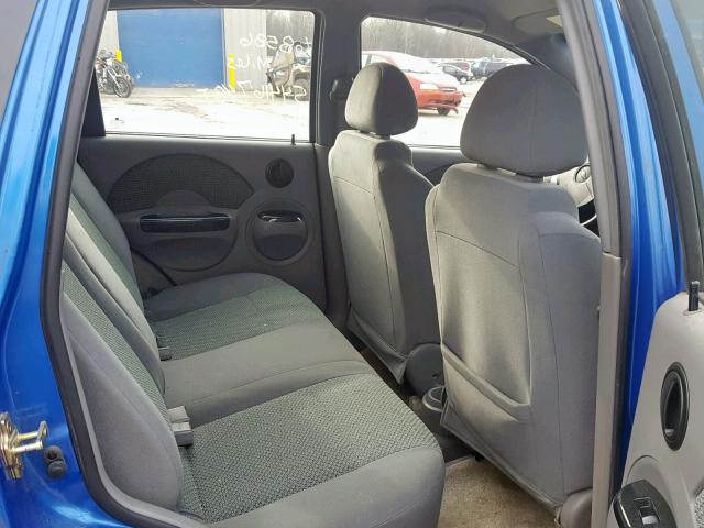 KL1TJ62634B209104 - 2004 CHEVROLET AVEO LS BLUE photo 6