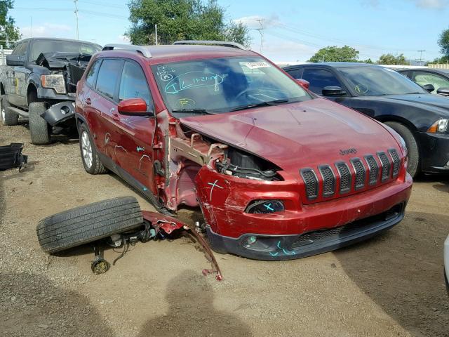 1C4PJLCB5EW181286 - 2014 JEEP CHEROKEE L BURGUNDY photo 1