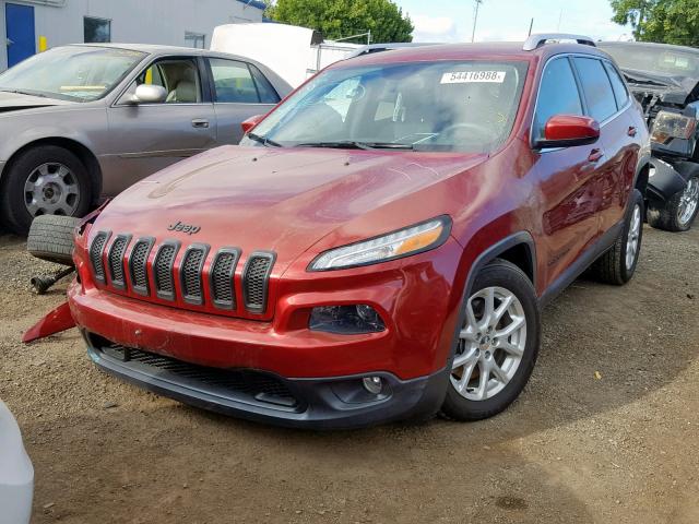 1C4PJLCB5EW181286 - 2014 JEEP CHEROKEE L BURGUNDY photo 2