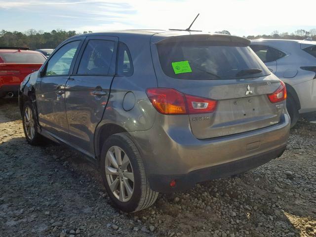 4A4AP3AW4FE049324 - 2015 MITSUBISHI OUTLANDER GRAY photo 3