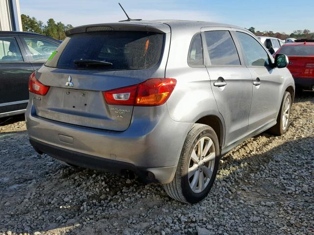 4A4AP3AW4FE049324 - 2015 MITSUBISHI OUTLANDER GRAY photo 4