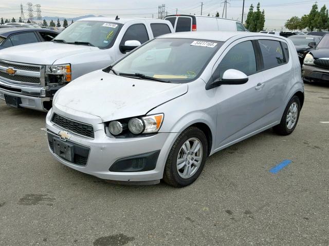 1G1JB6SH0C4102523 - 2012 CHEVROLET SONIC LS SILVER photo 2
