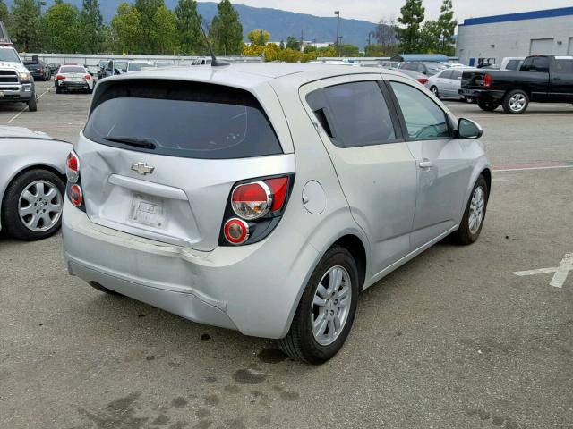 1G1JB6SH0C4102523 - 2012 CHEVROLET SONIC LS SILVER photo 4