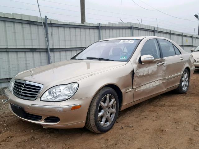 WDBNG83JX3A368574 - 2003 MERCEDES-BENZ S 430 4MAT TAN photo 2