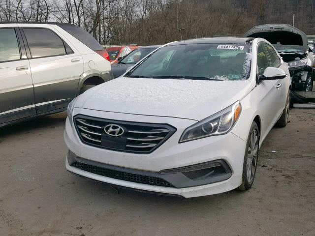 5NPE34ABXHH470278 - 2017 HYUNDAI SONATA SPO WHITE photo 2