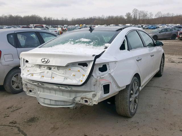 5NPE34ABXHH470278 - 2017 HYUNDAI SONATA SPO WHITE photo 4