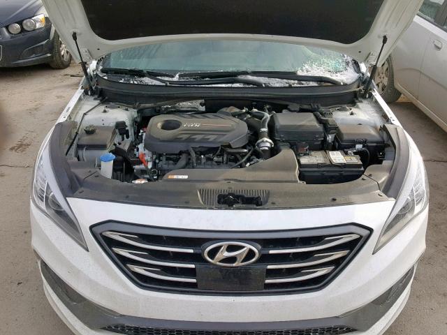 5NPE34ABXHH470278 - 2017 HYUNDAI SONATA SPO WHITE photo 7