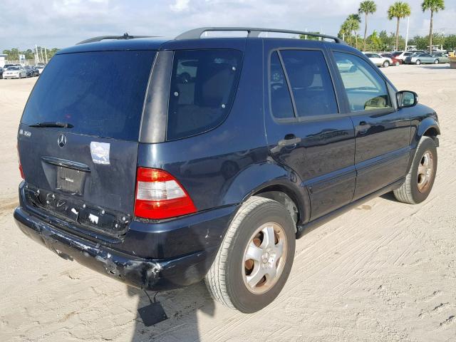 4JGAB57E95A528260 - 2005 MERCEDES-BENZ ML350 BLACK photo 4