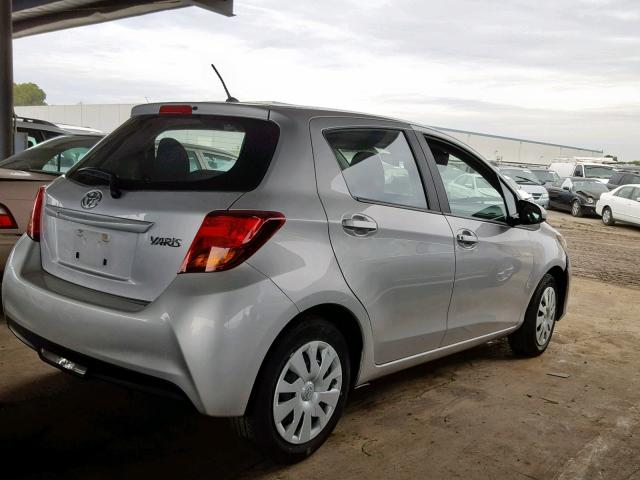 VNKKTUD36HA082339 - 2017 TOYOTA YARIS L SILVER photo 4