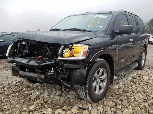 5N1BA0ND0EN609399 - 2014 NISSAN ARMADA SV BLACK photo 2