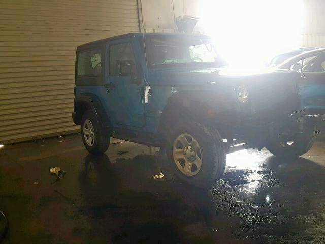 1C4AJWAG2GL112274 - 2016 JEEP WRANGLER S BLUE photo 1