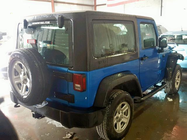 1C4AJWAG2GL112274 - 2016 JEEP WRANGLER S BLUE photo 4