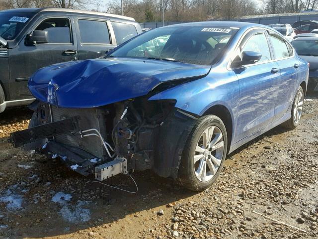 1C3CCCAB6FN681108 - 2015 CHRYSLER 200 LIMITE BLUE photo 2