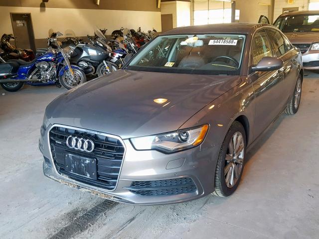 WAUHGAFC4DN128978 - 2013 AUDI A6 PRESTIG GRAY photo 2