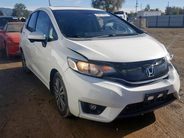 3HGGK5H89FM757700 - 2015 HONDA FIT EX WHITE photo 1