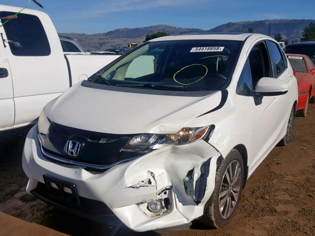 3HGGK5H89FM757700 - 2015 HONDA FIT EX WHITE photo 2