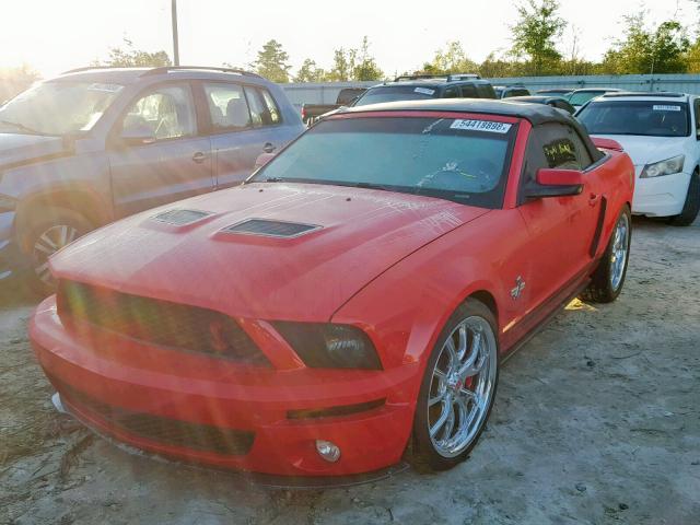 1ZVHT89SX75278413 - 2007 FORD MUSTANG SH RED photo 2