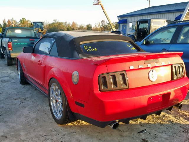 1ZVHT89SX75278413 - 2007 FORD MUSTANG SH RED photo 3