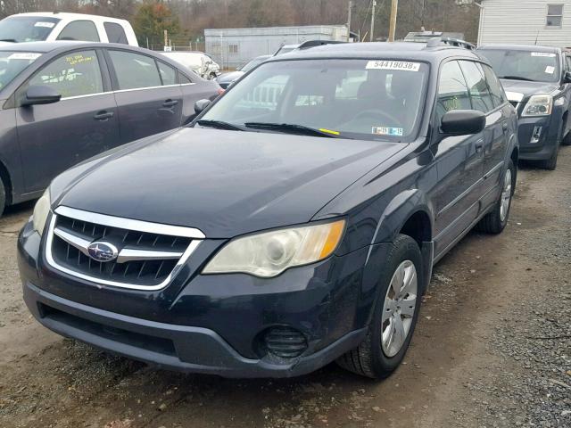 4S4BP60C187321092 - 2008 SUBARU OUTBACK BLACK photo 2