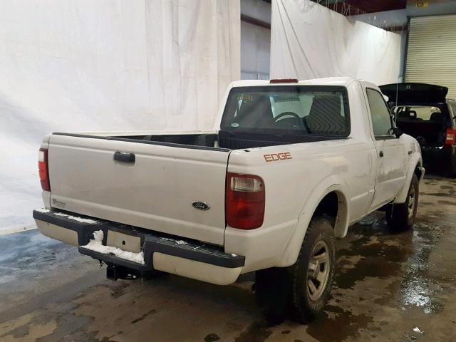 1FTYR10U25PA04888 - 2005 FORD RANGER WHITE photo 4