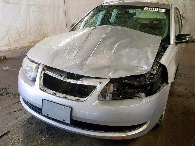 1G8AJ55F96Z171243 - 2006 SATURN ION LEVEL SILVER photo 9