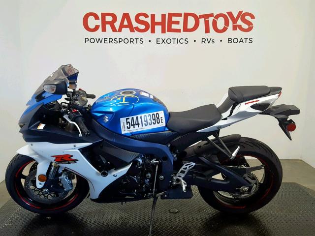 JS1GR7MA5B2103206 - 2011 SUZUKI GSX750 BLUE photo 3